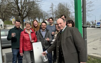 Einweihung eines neuen Trinkbrunnens in Andechs