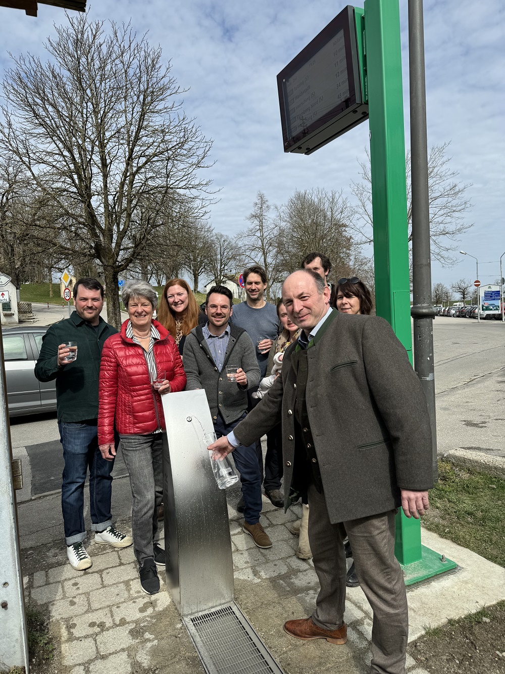 Einweihung Trinkbrunnen in Andechs am 22.03.2024